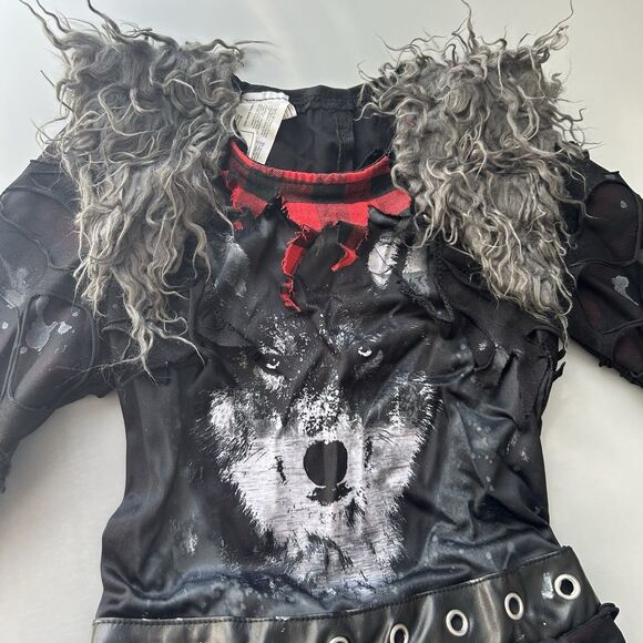 Suit Yourself She-Wolf Werewolf Size Medium 8-l0 Halloween Cosplay Child Costume - Picture 4 of 16